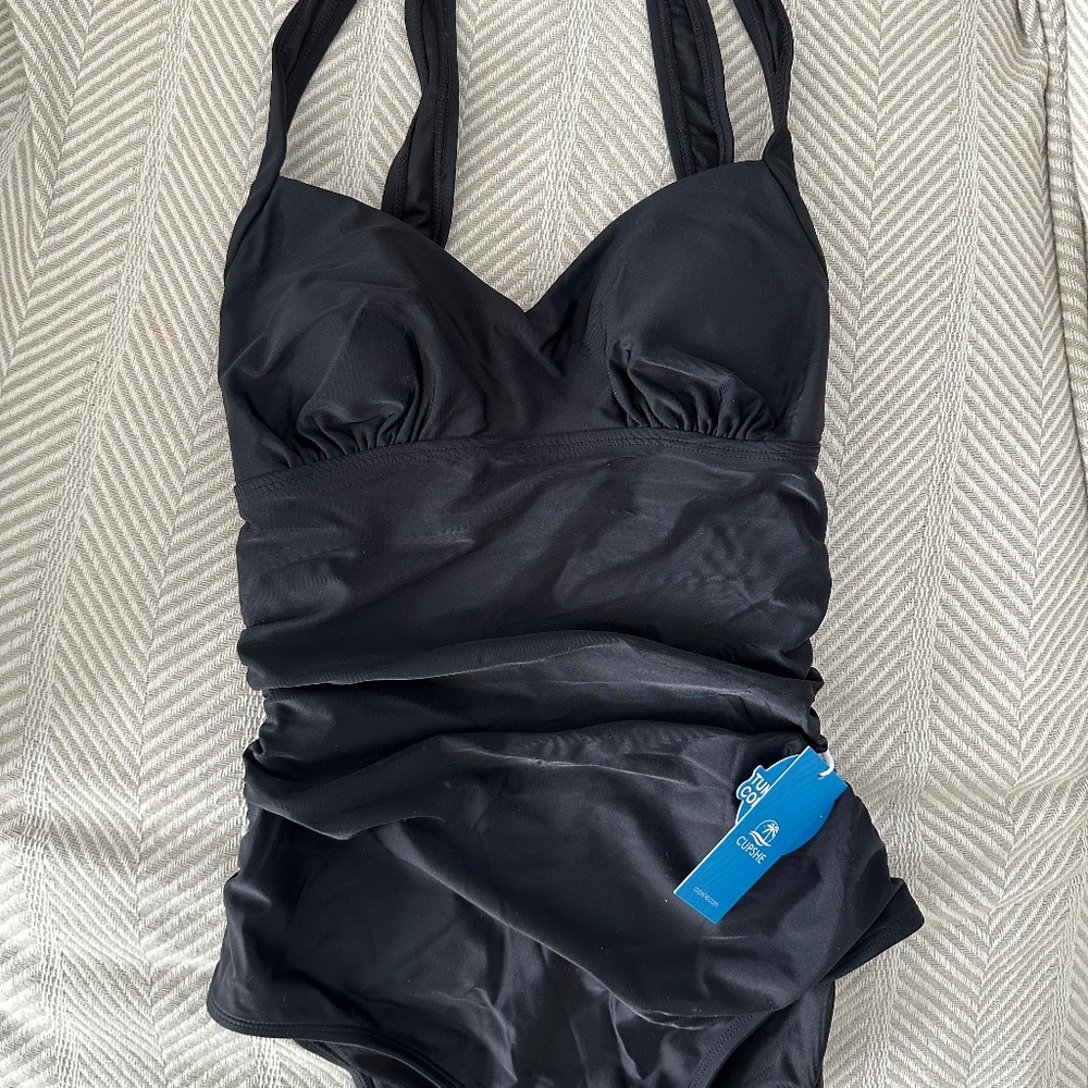 CUPSHE Cabana Heartbreaker Tummy Control Swimsuit